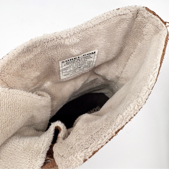 SOREL | Winter Fancy Lace-Up II Leather Duck Boots in Brown | Sz 9 - Picture 15 of 16